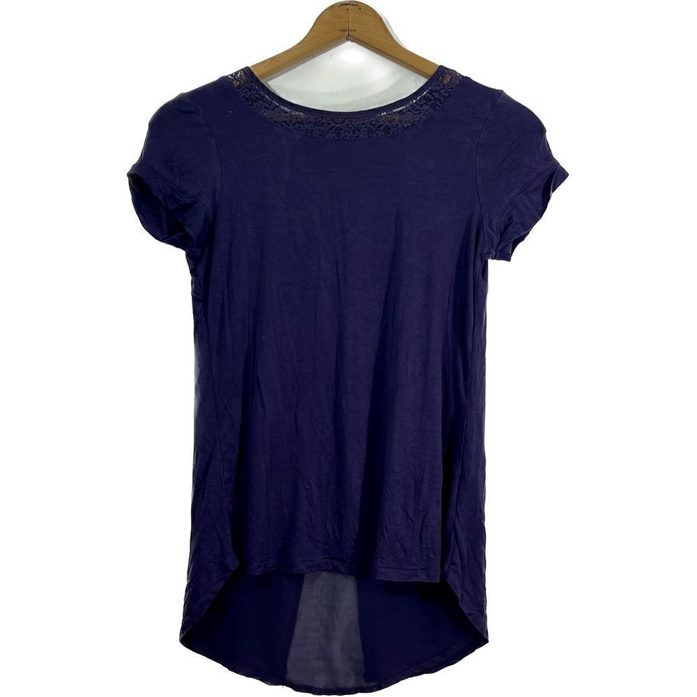 RJR John Rocha short sleeve blouse,‎ women’s size 8, lace detail